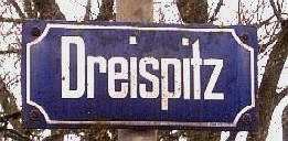 DREISPITZ Zrich-Schwamendingen Strassentafel
