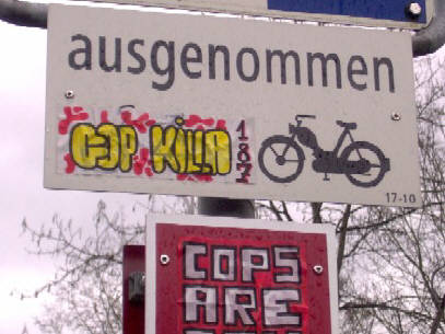 COP KILLA 187 graffiti zurich switzerland